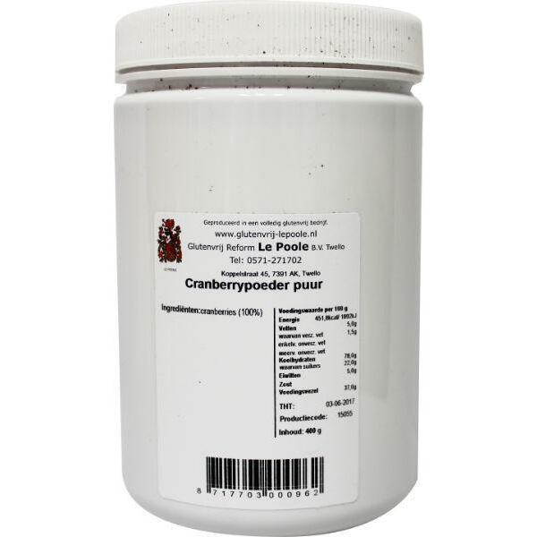 Le Poole Cranberry poeder puur 400g