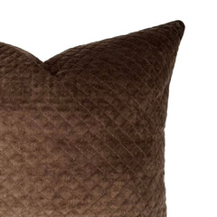 Brown Lodge Velvet Throw Pillow Cover 22x22