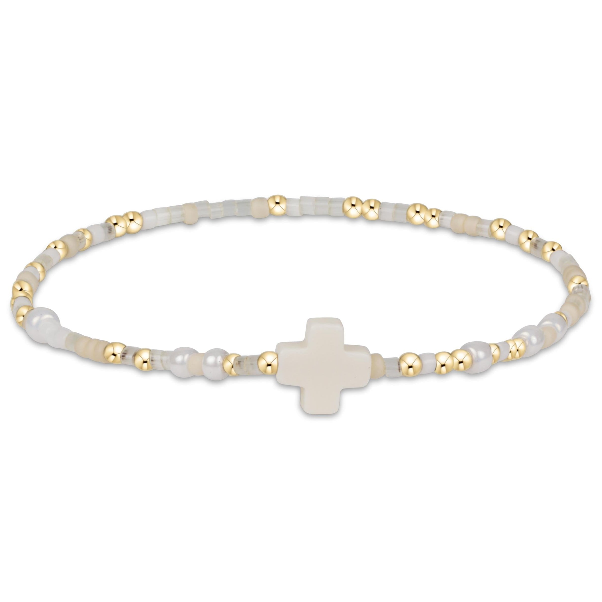 Enewton Hope Unwritten Signature Cross Bracelet, Call Me On My Shellphone