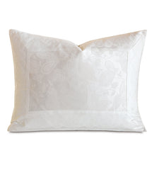 Henna Jacquard Paisley Sham in White